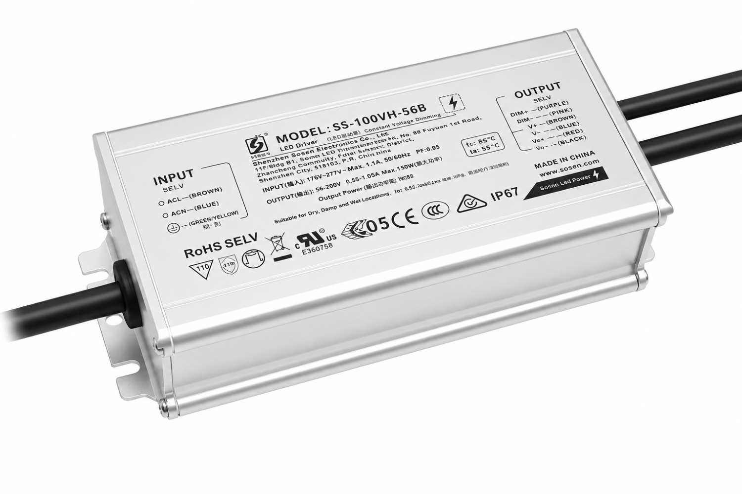 Available with Sosen driver